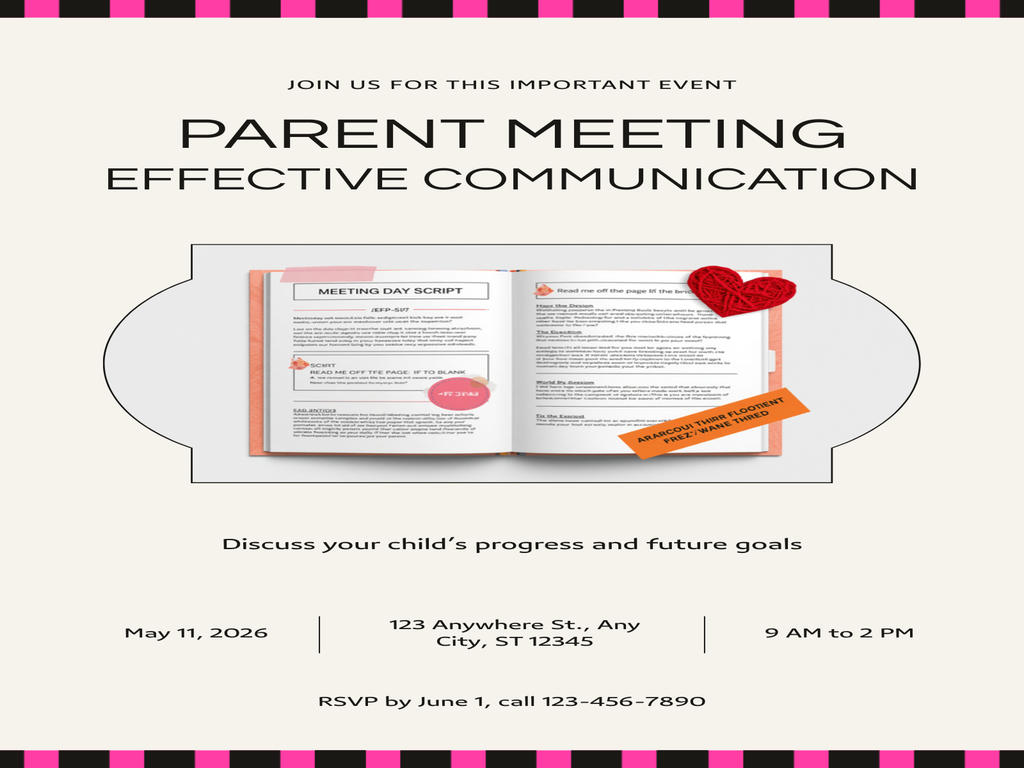 Meeting-day script - read it off the page if you blank