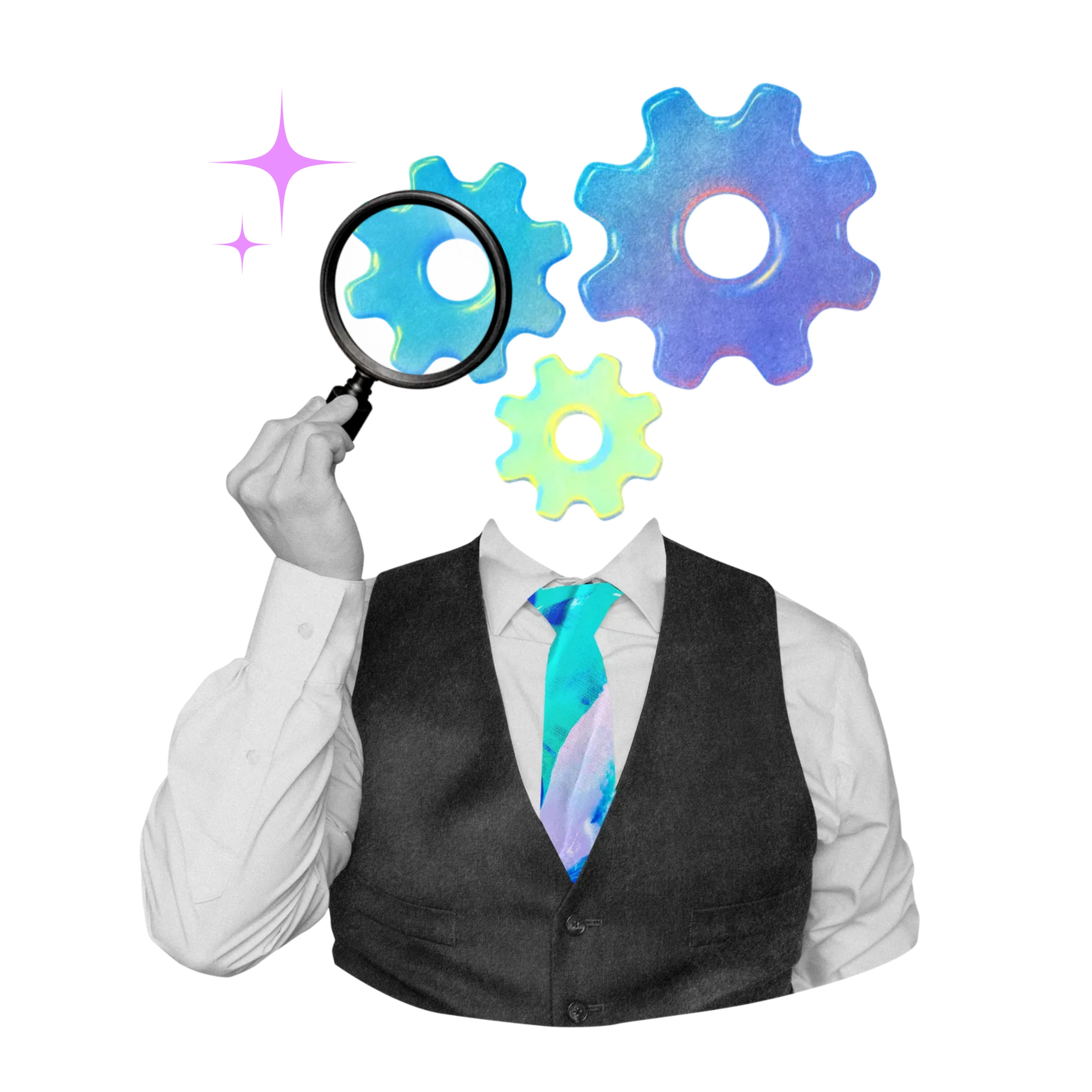 Cogwheel-head template-organizer